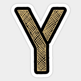 Y Letter Sticker